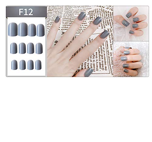 Faux Ongles Ongles Tendance Tendance En Boîte Nail Art Fini Solide Couleur Faux Ongles Patch Courte Tête Carrée Multicolore Collection Collection