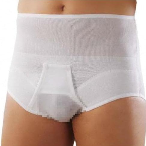 Inguinal Hernia Brief Mesh Slip for Post-Operative Ref.304 White Size 6 96-100 cm. (inch. 37.5"-39.5")