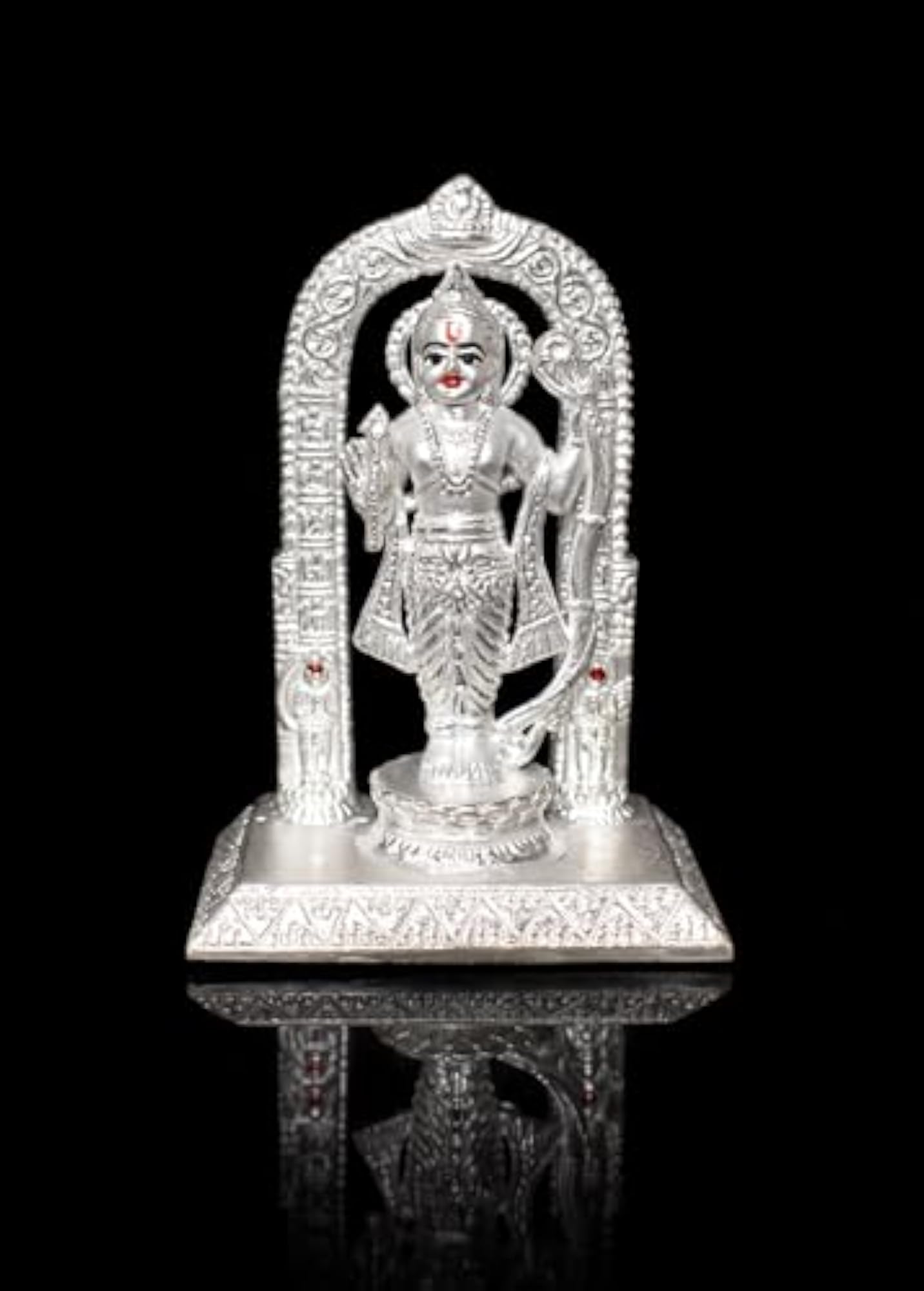 Pure Shree Ram Lala Idol for Pooja 999 Shri Lalla Murti Chandi God