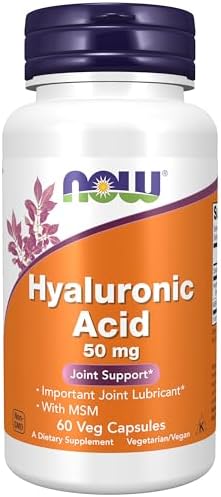 Now Foods Hyaluronic Acid 50 Mg And Msm Joint Support Capsules - 60 Veg Capsules