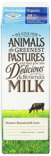 Organic Valley, Organic 2% Reduced Fat Milk, Ultra Pasteurized, Quart, 32 Ounces