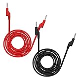 Câble de mesure pour multimètre : ces câbles de mesure de fiche banane avec fiche de 4 mm sont adaptés pour un maximum de 15 ampères et 1000 V, ils sont parfaits pour les tests de ligne de mesure de base sur les accessoires de voiture, les voitures anciennes, les camions et les motos