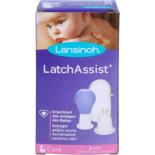 Lansinoh Latch Assist Evertitore per capezzoli - modellatore morbido per capezzoli - facilita la presa del bambino, Lilla, 70280