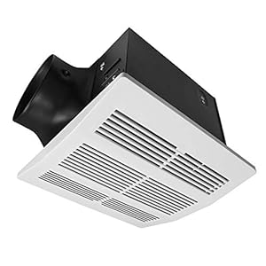 BV Bathroom Exhaust Fan 200CFM – Bathroom Fan 2.0 Sones, 6″ Duct Collar, Rooms Up to 200 Sq. Ft.|Energy-Saving Bathroom Vent Fan, Stainless Steel – No Attic Access |Ultra-Quiet & HVI 2100,UL Certified
