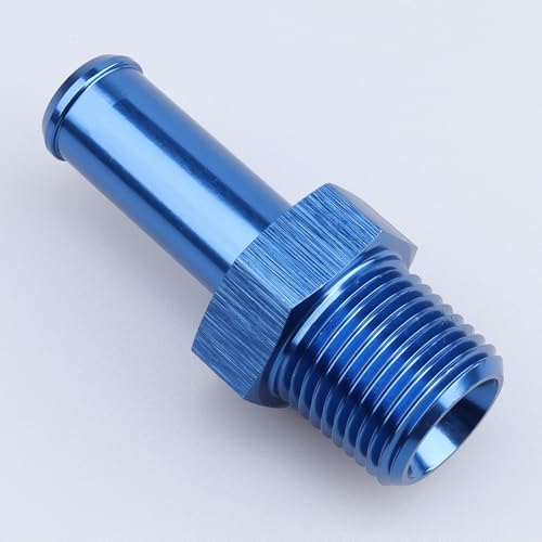 AC PERFORMANCE Adaptador de encaixe reto de alumínio NPT 3/8 macho para mangueira de 1/2