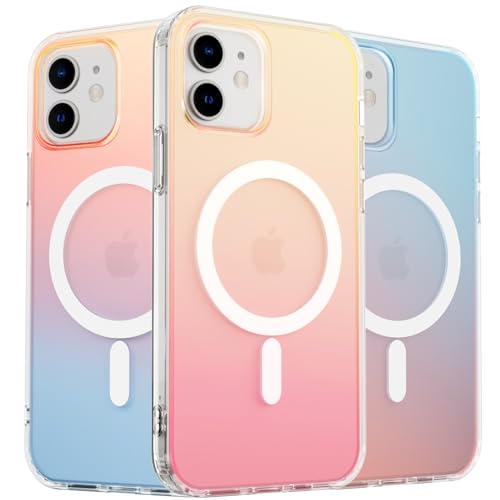 ORNARTO Handyhülle Für IPhone 16 Pro Max Mit Verstellbarem Ständer & Fluoreszierendem Farbverlauf – MagSafe-kompatibel