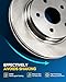 PHILTOP 11.05 inch（280.9 mm） Front Vented Disc Brake Rotors Compatible with Dodge 2001-2007 Grand Caravan, Chrysler 2001-2007 Town & Country, Dodge 2001-2007 Caravan, 2-PC Set replace # 53004