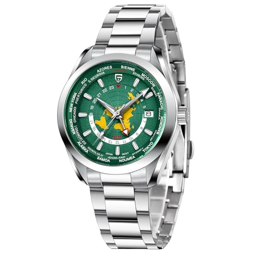 Pagani Design 1788 GMT Automatic Watches for Men High-end NH34 GMT Movement Stainless Steel Band...