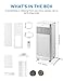 Midea 8,500 BTU ASHRAE (5,000 BTU SACC) Portable Air Conditioner Smart Control, Cools up to 150 Sq. Ft., with Dehumidifier & Fan mode, Easy- to-use Remote Control & Window Installation Kit Included