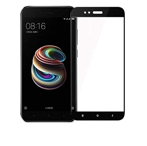 Image of Tempered Glass Screen Protector Compatible For REDMI Mi A1 ; 5X Full Screen Coverage (Except Edge to Edge) and Free Complete Easy Installation kit