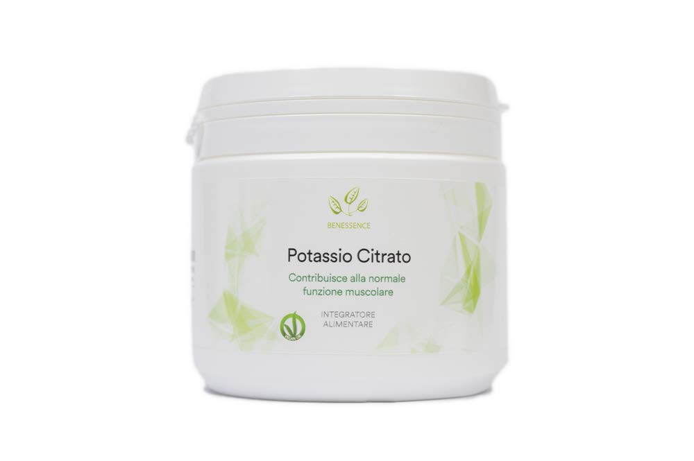 Benessence - Potassio Citrato in Polvere solubile - 500 g - 250 Giorni di Integrazione