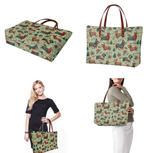 Image of Top Handle Purse for Women, Large Tote Handbag With PU Wallet Set, Gift for Mom