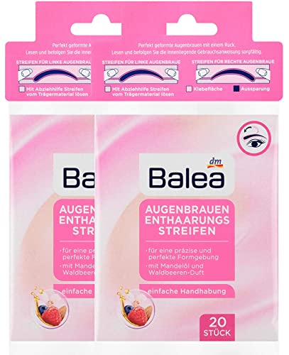 Balea Augenbrauen Enthaarungsstreifen, 2 x 20 Stück Cover