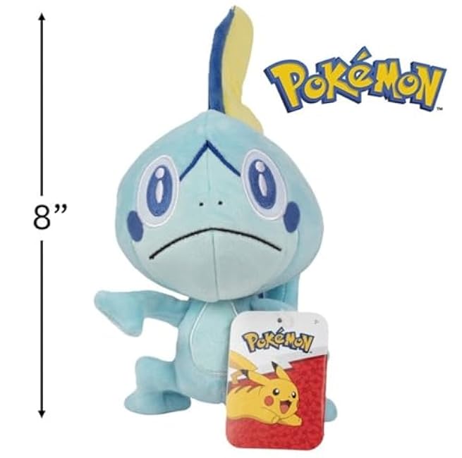 Pokemon Sword and Shield 8 Plush Mystery Blind Box 2-Pack - Receive 2 of 6 Assorted Generation 8 Stuffed Animal Character Toy Figures - Styles Vary - Gift for Kids, Boys, Girls