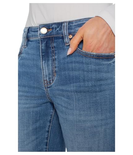 Liverpool Los Angeles Womens Marley Mid-Rise Girlfriend Cuffed Jeans 30" Uncuffed/ 27" Cuffed Inseam3