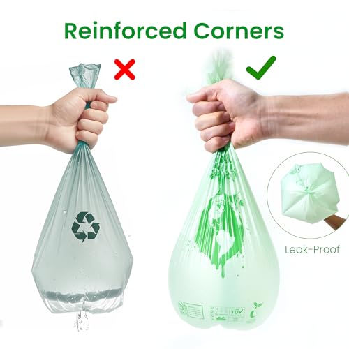 Sacs à compost biodégradables de 6 litres pour petits bacs de tri ménager - 5
