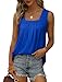 Saloogoe Shirts for Women Work Tops Business Casual Outfits Plus Size 2026 Royal Blue XXXXL