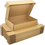 Cenoid 25 Cajas de Cartón para Envíos 23 x 15 x 5 cm Cajas Carton Marrón Pequeñas para Regalo Embalaje con Tapa