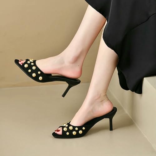 Fashion Sense Women Summer Open Toe Slippers Fashion Party Dress Shoes Ladies High Heel Slides3