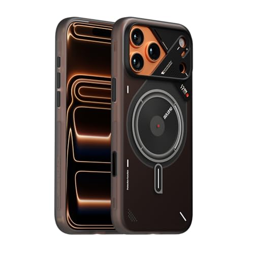 Image of Aulumu A17 iPhone 17 Pro Magnetic Thermal Case | CoolHyper | with Camera Control | IMD Technology | Compatible with Magsafe | Touch Translucent Gray