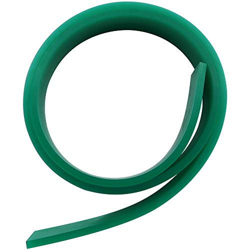 Screen Printing Squeegee Single 50Mm X 9Mm X 6Ft(72") / Roll 70 Duro (Green Color) #TOP3