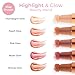MCoBeauty - Highlight and Glow Beauty Wand - Buildable Liquid Highlighter - Radiant Pink Shade - Liquid Cream with Cushion Applicator for Soft, Radiant Finish - Highlighters Makeup