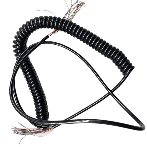 Cable espiral retráctil de 24 núcleos para evitar roturas por tirones hasta 3m