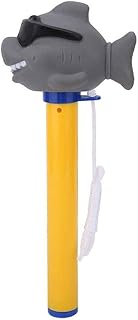 Pool Thermometer Swimming Pool Thermometer, Floating Pool Thermometer Temperature Gauge Cartoon Shark Shape with String for Swimming Pool Spa Hot Tub Pond