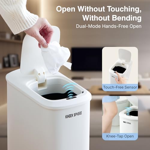Basurero Sensor de Movimiento 2.6 Galones para Baño miniatura 3