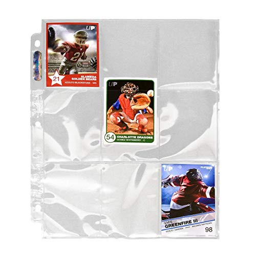 Ultra Pro Platinum Series 9-Pocket Pages For Trading Cards (50 Ct.) Protect Collectible Trading Cards, Sports Cards, Gaming Cards, Card Storage Display #TOP2