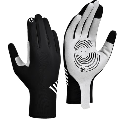 Men Bike Reithandschuhe, atmungsaktive Finger -Touchscreen -Fahrräder Handschuhe - Ergonomische empfindliche Straßenrennen im Freien Sportgeräte für Radfahrer Erwachsene Teenager Athleten Familie