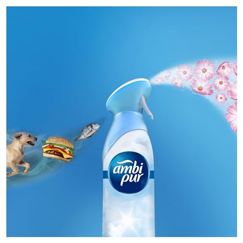 Miniatura 7 de Ambipur Flor Exótica Ambientador En Spray 185ml x 8, Con Una Fragancia El Doble De Duradera Que Elimina Olores Y Deja Un Aroma Fresco Y Ligero
