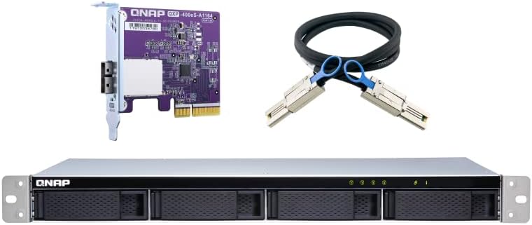 QNAP TL-R400S 4 Bay 1U Rackmount SATA 6Gbps JBOD Storage Enclosure