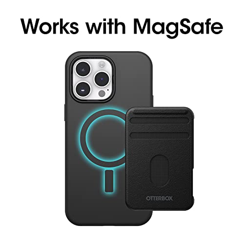 Image of OtterBox iPhone 14 Pro Max (ONLY) Symmetry Series+ Case - Black, Ultra-Sleek, Snaps to MagSafe, Raised Edges Protect Camera & Screen