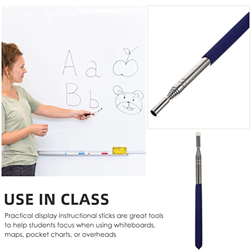 Bastão Caneta Ponteiro Retrátil Haste Indicadora De Professores Haste Apontadora Para Ensino Vara De