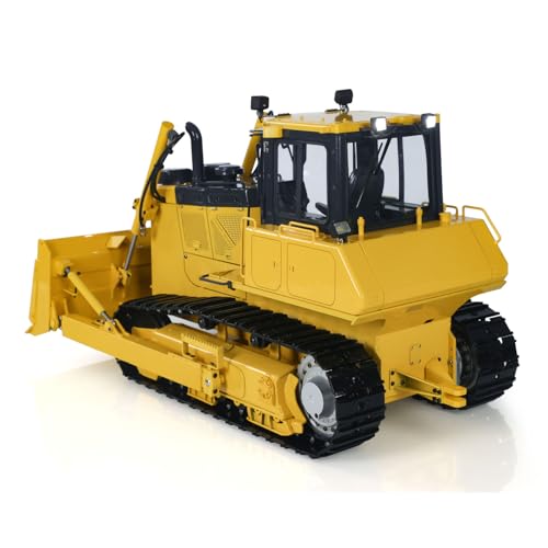 wheelfun 1/12 RC Metal Hydraulic Bulldozer D65EX Radio Controlled Heavy Machine Model PNP Construction Car Light Sound System I6S Hobby Grade Model - Image 3