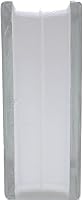 Mulia 8x8x3 Wave Hollow Glass Block - Privacy Window Block with Fire Rating, Easy Install & Bright White Edge
