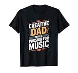 Kreativer Vater mit Einer Leidenschaft für Musik Vater T-Shirt