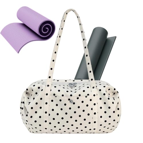 Bolso de gimnasio blanco para mujer ideal para tus clases de yoga y escapadas de fin de semana