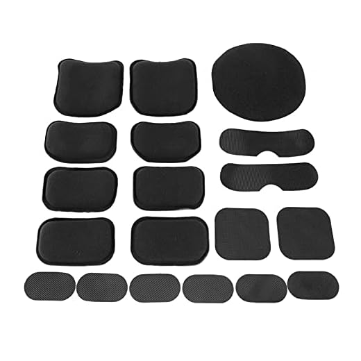 Almofadas de espuma para capacete duráveis, almofadas de proteção para capacete, acessório de capacete 19 unidades / conjunto para motocicleta