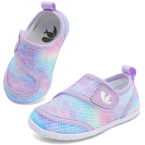Image of FEETCITY Toddler Water Shoes Boys Girls Swim Shoes Quick Dry Kids Aqua Socks Barefoot for Beach Swimming Pool