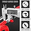 Tevlaphee Steering Wheel Lock Twin Bar, Steering Lock, Car Steering Wheel Locks, Car Lock Anti-Theft Device, High Visibility, Heavy Duty, Universal Fit, Adjustable Length,3 Keys(Red) #4