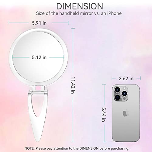 30X Magnifying Mirror, 30X/1X Two Sided Hand Mirror,Travel Mirror For Precise Makeup Applications,Tweezing, And Blackhead/Blemish Removal，6 Inch #TOP5