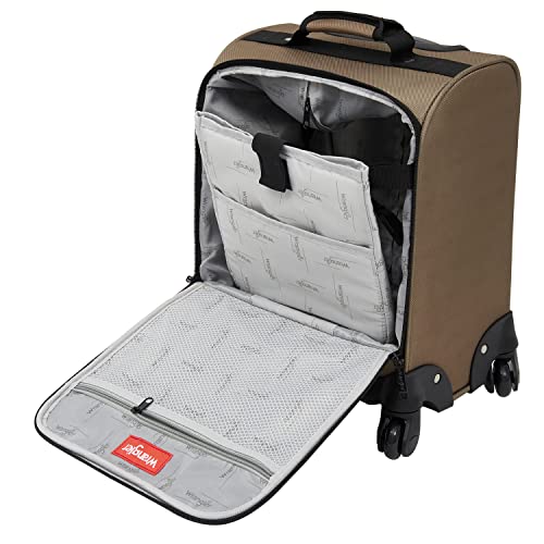 Wrangler 15" Underseat Spinner Carry-On Luggage, Mocha #TOP2