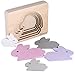 KINDSGUT Puzzle Animaux, Puzzle en Bois bébé, Lapin