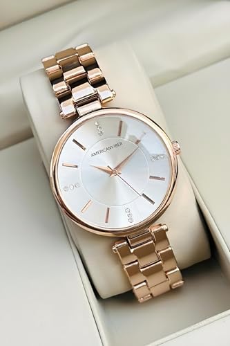 Image of AMERICANVIBER DRW00101C Premium Watch Combo for All Occasions ? Fancy & Elegant Design, Stylish Gift Set Analog Watch - for Women