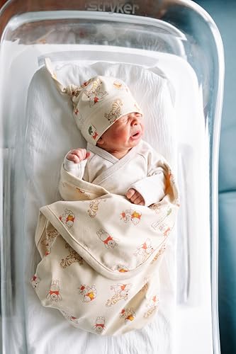 Image of monica + andy Kimono Tie Long Sleeve One Piece, 100% Organic Baby Clothes for Girls & Boys, Preemie, Newborn & Infant