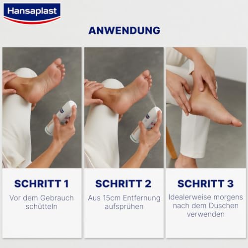 Hansaplast Fußpilz-Schutz 2in1 Deo (150 ml), antibakterielles Fußdeo mit 48h Schutz vor Fußgeruch, Fußspray zur Vorbeugung von Fußpilz