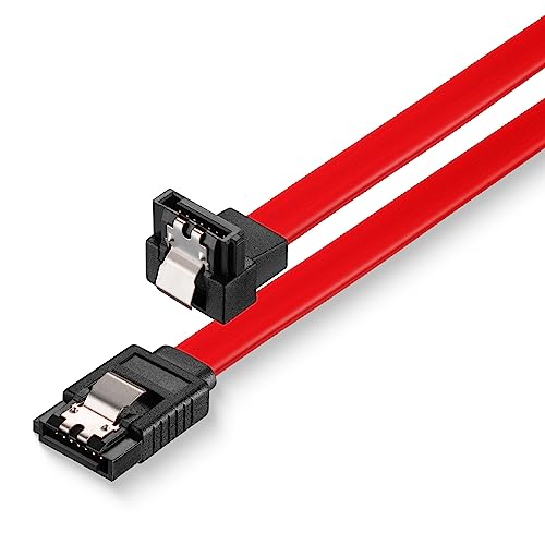 Sonero® SATA III 6Gb/s Data Cable 0.50 m Angled Red, 0,50m - gewinkelt