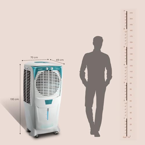 Image of Crompton Ozone 88 Litres Desert Air Cooler for home | Large & Easy Clean Ice Chamber | 4-Way Air Deflection | High Density Honeycomb Pads | Everlast Pump | Auto Fill
